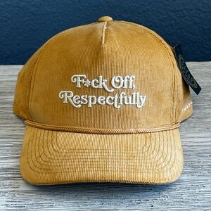 🆕 Field Grade Unisex Corduroy Trucker Hat with Embroidered Message